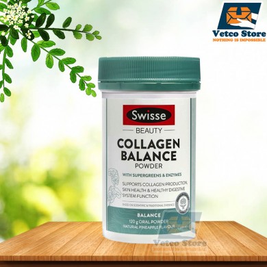 Collagen Dạng Bột Swisse Beauty Collagen Balance Powder 120g